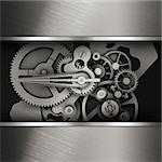 Gear in a metal frame. Template Web Site