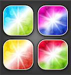 Illustration abstract backgrounds with for the app icons - vector