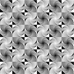 Design seamless monochrome decorative geometric pattern. Abstract trellised textured background. Vector art