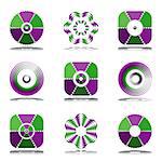 Design elements set. Abstract icons. Vector art.