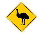 Emu warning sign