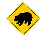 Grizzly warning sign