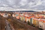 Prague panorama view from Vysehrad, Shallow depth of field, Czech Republic