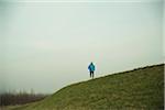 Mature Man Running Outddors, Mannheim, Baden-Wurttemberg, Germany