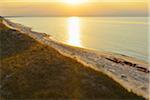 Baltic Sea Beach at Sunset, Summer, Zingst, Darss, Fischland-Darss-Zingst, Baltic Sea, Western Pomerania, Germany