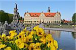 Weikersheim Castle with garden, Weikersheim, Baden Wurttemberg, Germany