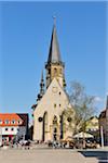 St George Church and Marktplatz Square, Weikersheim, Baden Wurttemberg, Germany