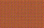 Computer-generated basket weave pattern in orange-red and yellow on a black background.
