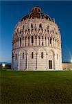 The Baptistery of the Cathedral in Pisa at night, Italy