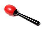 Red maraca on the isolated background