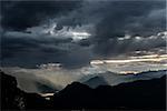 Rain and storm formation over the Maggiore Lake, Varese