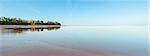 Panoramic view of Minas Basin at low tide (Annapolis Valley, Nova Scotia, Canada)