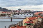 Prague panorama view from Vysehrad, Czech Republic