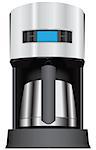 Coffee maker with the display. Vector illustration.