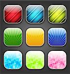 Illustration abstract backgrounds for the app icons - vector