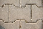 Detail of gray paving tiles - patterned texture