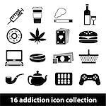 addiction icons