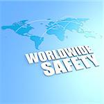 Worldwide safety world map