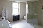 Modern bathroom in boutique bed and breakfast, The Reading Rooms, Margate, Kent