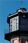 Exterior, the wooden top section of the Victorian Water Tower, UK. Architects: Architects: Gerry Goldwyre