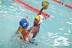 Girls playing water polo