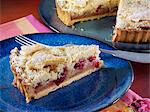 Apple cranberry crumble pie