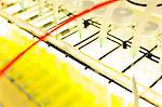 Close up of machinery in science laboratory