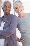 Portrait of smiling senior women