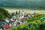 Kaub and River Rhine, Rhineland-Palatinate, Germany, Europe