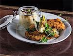 Wiener Schnitzel (breaded veal escalope) with potato salad