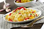 Tagliatelle with chilli and yellow cherry