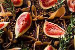 Chocolate orange fudge cakes with fresh figs