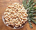 A Bowl of Tuscan Beans with Fresh Rosemary