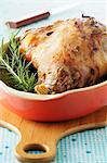 Roast leg of lamb with rosemary