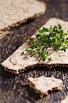 Crispbread with cress