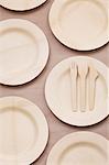 Bamboo Plates and Flatware