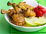 Curried chicken drumsticks