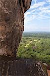 Steps leading up Sigiriya (Lion Rock), UNESCO World Heritage Site, Sri Lanka, Asia