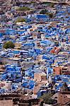 The Brahman Blue City, Brahmpuri area, of Jodhpur in Rajasthan, Northern India