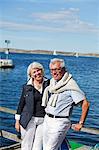 Senior couple at sea, Lysekil, Bohuslan, Sweden