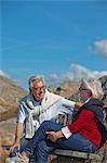 Senior couple  together, Lysekil, Bohuslan, Sweden