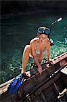 Diving woman, Thailand