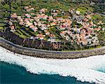 Buildings on coast, Madeira, Portugal