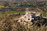 Overview of San Francesco's Basilica, Assisi, Umbria, Italy