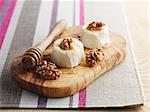 Sheeps cheese with honey and walnuts