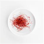 Chilli threads on a white plate