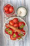 Strawberries and sugar
