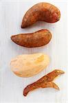 Sweet potatoes, peeled and unpeeled