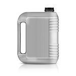 Gray plastic gallon, jerry can  isolated on a white background.  (with clipping work path)