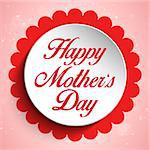 Vector - Happy Mother Day Heart Tag Background